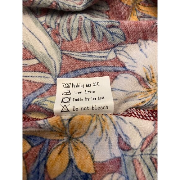 Fashion Collection Floral Print Summer Dress Short Sleeve Spaghetti Straps Small - Picture 5 of 10